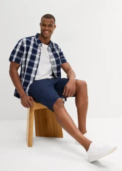 Stretch-Bermuda, Slim Fit Herren Hosen|Shorts