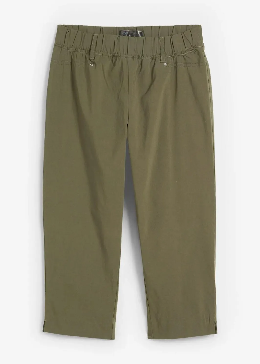Damen bonprix Hosen|Stretchcapri mit Schlupfbund