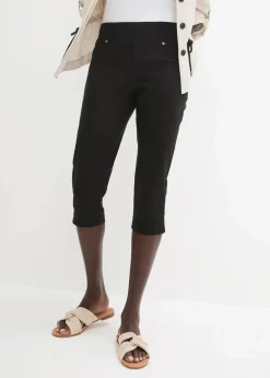 Stretchcapri mit Schlupfbund Damen Hosen