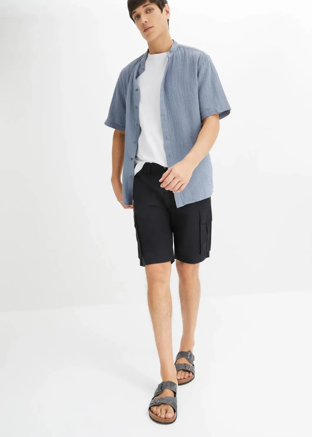 Sale Stretch-Cargo-Bermuda, Regular Fit Herren Große Größen|Shorts