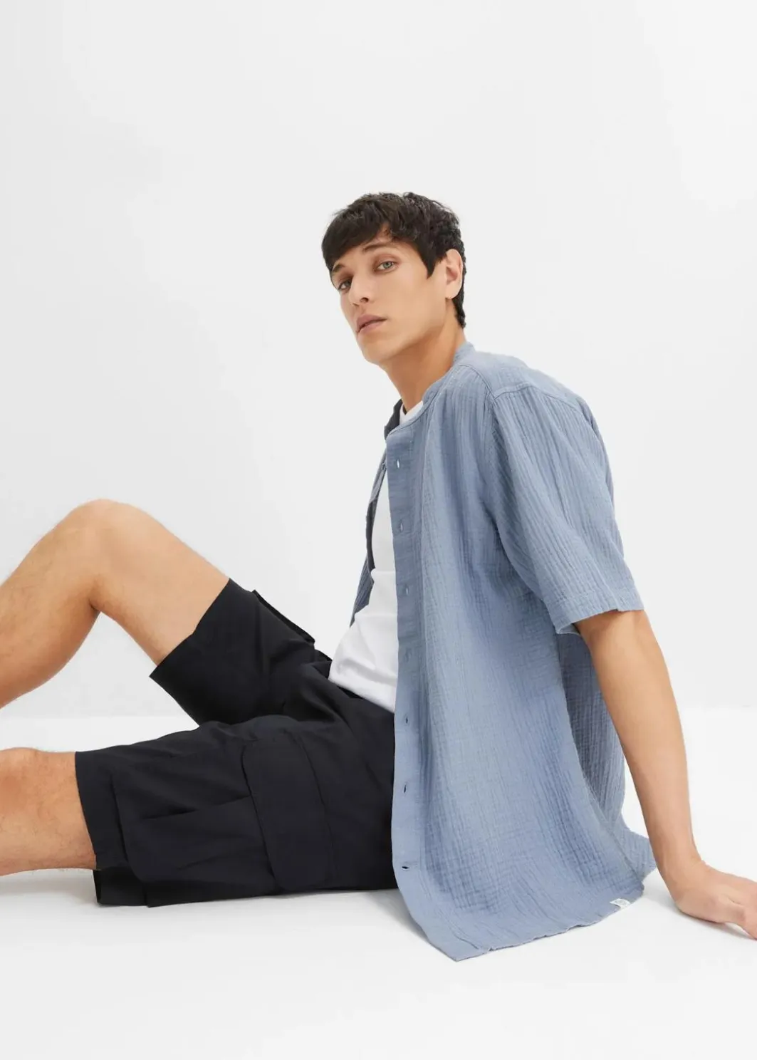 Sale Stretch-Cargo-Bermuda, Regular Fit Herren Große Größen|Shorts