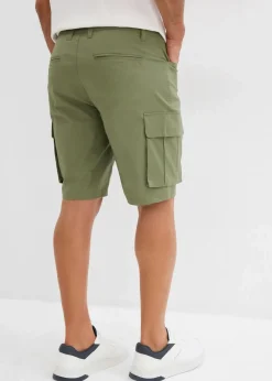 Herren bonprix Große Größen|Shorts|Stretch-Cargo-Bermuda Regular Fit (2er Pack)