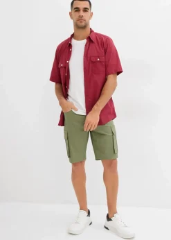 Herren bonprix Große Größen|Shorts|Stretch-Cargo-Bermuda Regular Fit (2er Pack)