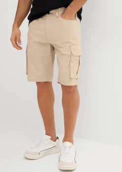 Stretch-Cargo-Bermuda, Regular Fit Herren Hosen|Shorts