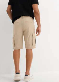 Stretch-Cargo-Bermuda, Regular Fit Herren Hosen|Shorts