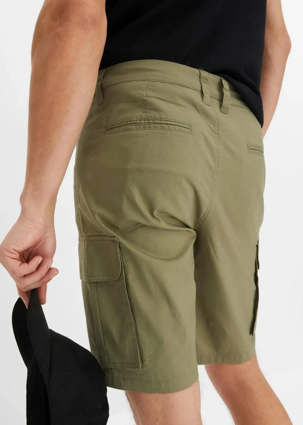 Herren bonprix Hosen|Shorts|Stretch-Cargo-Bermuda, Regular Fit