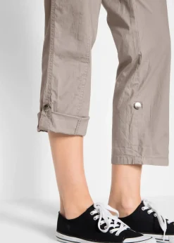 Damen bonprix Bekleidung·Kleider|Hosen|Stretch-Cargo-Hose, 3/4-Länge