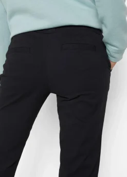 Damen bonprix Kurzgrößen|Bekleidung·Kleider|Stretch-Chinohose