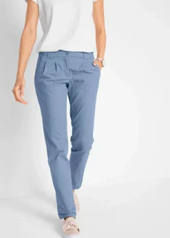 Damen bonprix Kurzgrößen|Hosen|Stretch-Chinohose