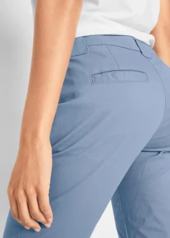 Damen bonprix Kurzgrößen|Hosen|Stretch-Chinohose