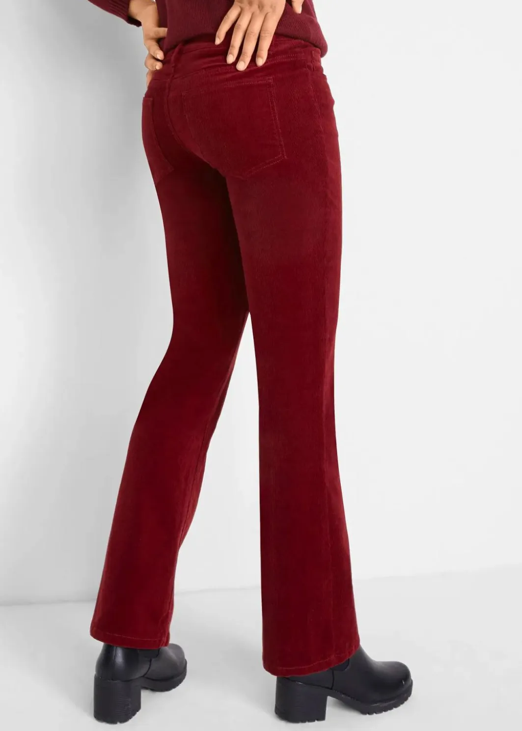 Damen bonprix Hosen|Bekleidung·Kleider|Stretch-Cordhose, Bootcut