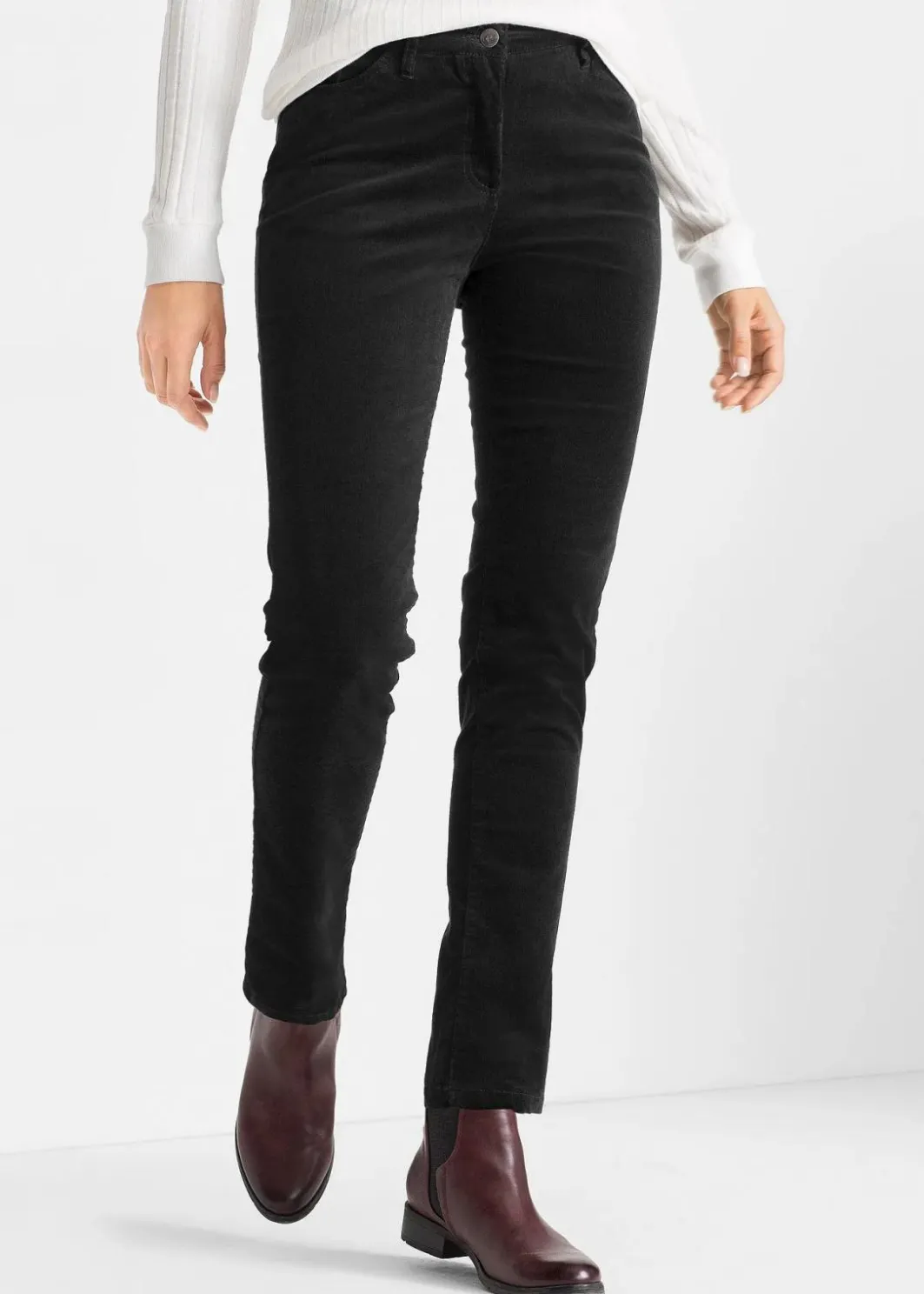 New Stretch-Cordhose, Slim Fit Damen Bekleidung·Kleider|Nachhaltigere Materialien