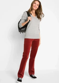 Damen bonprix Hosen|Bekleidung·Kleider|Stretch-Cordhose, Straight