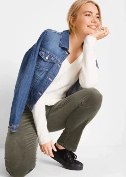 Discount Stretch-Cordhose, Straight Damen Hosen|Bekleidung·Kleider