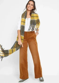 Damen bonprix Hosen|Bekleidung·Kleider|Stretch-Cordhose, Wide