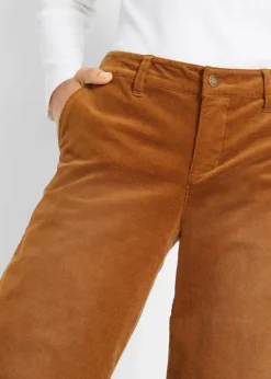 Damen bonprix Hosen|Bekleidung·Kleider|Stretch-Cordhose, Wide