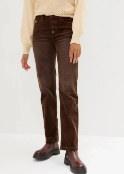 Hot Stretch-Cordhose, Wide Damen Bekleidung·Kleider