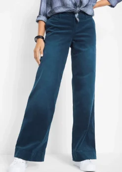 Damen bonprix Hosen|Bekleidung·Kleider|Stretch-Cordhose, Wide