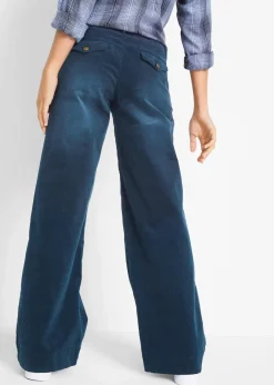 Damen bonprix Hosen|Bekleidung·Kleider|Stretch-Cordhose, Wide