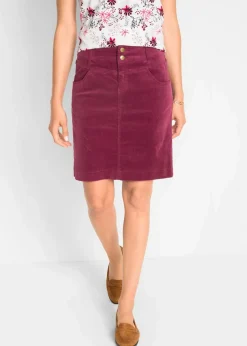 Outlet Stretch-Cordrock Damen Röcke|Bekleidung·Sportbekleidung