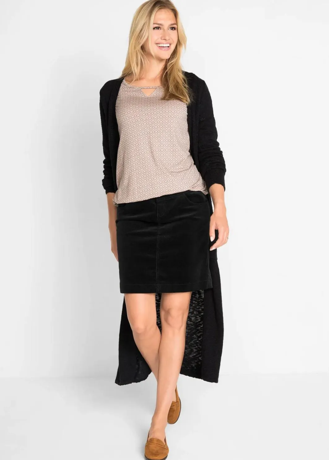 Clearance Stretch-Cordrock Damen Bekleidung·Sportbekleidung|Röcke