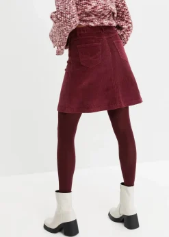 Sale Stretch-Cordrock mit Knopfleiste Damen Röcke|Bekleidung·Sportbekleidung