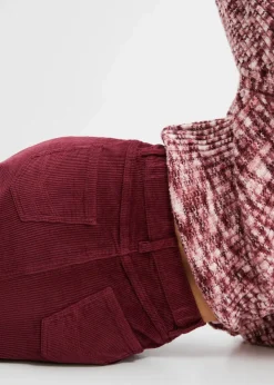 Sale Stretch-Cordrock mit Knopfleiste Damen Röcke|Bekleidung·Sportbekleidung