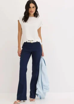 Stretch-Hose, Bootcut Damen Hosen|Bekleidung·Kleider