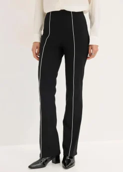 Outlet Stretch-Hose flared aus Bengalin Damen Bekleidung·Kleider|Hosen
