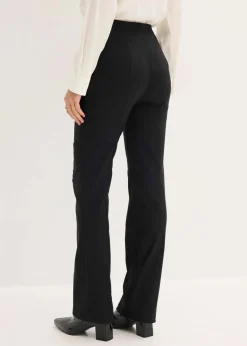 Outlet Stretch-Hose flared aus Bengalin Damen Bekleidung·Kleider|Hosen