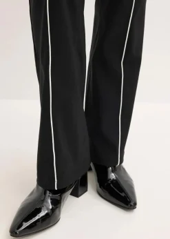 Outlet Stretch-Hose flared aus Bengalin Damen Bekleidung·Kleider|Hosen
