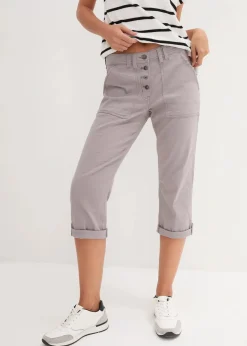 Stretch-Hose mit Crash-Effekt Damen Bekleidung·Kleider|Hosen