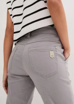 Stretch-Hose mit Crash-Effekt Damen Bekleidung·Kleider|Hosen