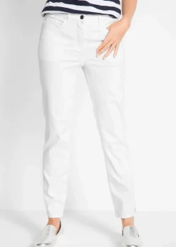 Hot Stretchhose mit geradem Bein, Mid Waist Damen Hosen|Bekleidung·Kleider