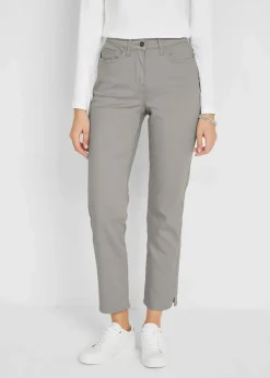 Stretchhose mit geradem Bein, Mid Waist Damen Bekleidung·Kleider|Hosen