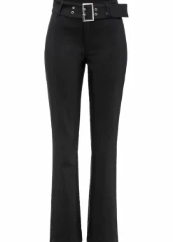 Discount Stretch-Hose mit Gürteldetails Damen Bekleidung·Kleider|Hosen