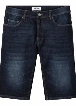 Sale Stretch-Jeans-Bermuda mit verstärktem Schritt, Regular Fit Herren Jeans|Shorts