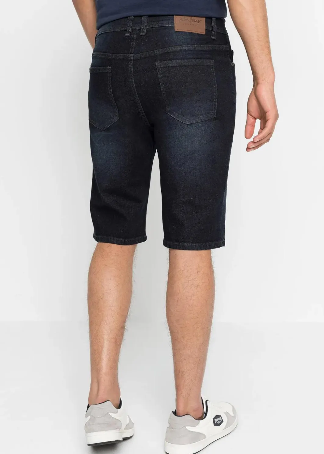 Sale Stretch-Jeans-Bermuda mit verstärktem Schritt, Regular Fit Herren Jeans|Shorts