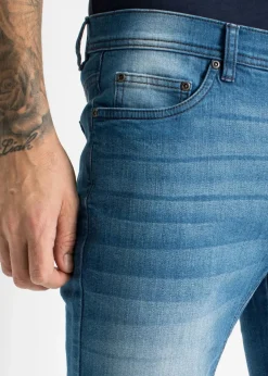 Sale Stretch-Jeans-Bermuda mit verstärktem Schritt, Regular Fit Herren Jeans|Shorts