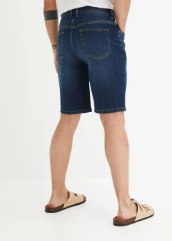 Herren bonprix Jeans|Shorts|Stretch-Jeans-Bermuda, Regular Fit (2er Pack)
