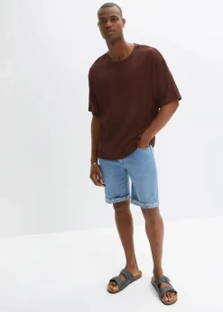 Herren bonprix Jeans|Shorts|Stretch-Jeans-Bermuda, Regular Fit
