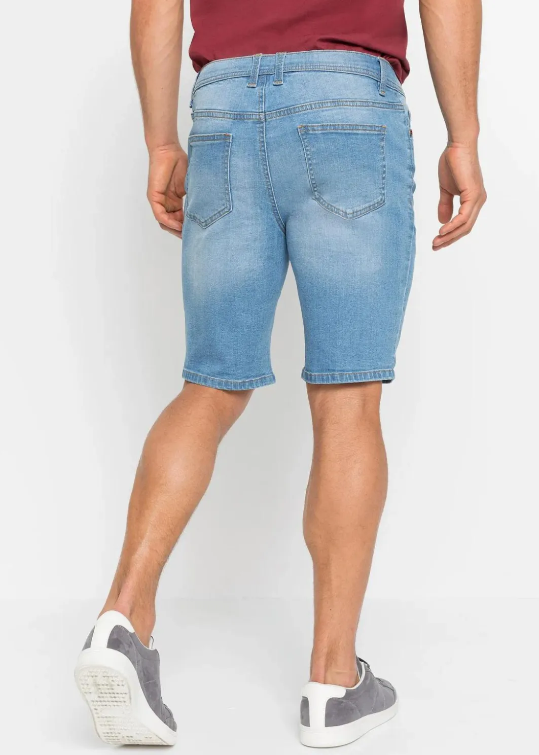 Herren bonprix Shorts|Jeans|Stretch-Jeans-Bermuda, Regular Fit (2er Pack)