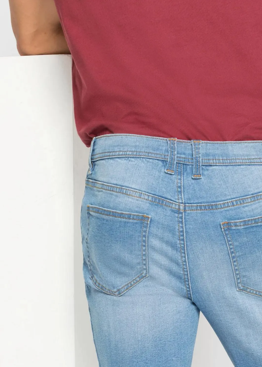Herren bonprix Shorts|Jeans|Stretch-Jeans-Bermuda, Regular Fit (2er Pack)
