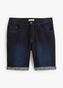 Herren bonprix Große Größen|Shorts|Stretch-Jeans-Bermuda, Regular Fit