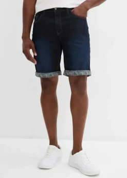 Herren bonprix Große Größen|Shorts|Stretch-Jeans-Bermuda, Regular Fit