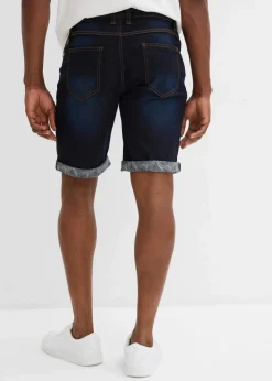 Herren bonprix Große Größen|Shorts|Stretch-Jeans-Bermuda, Regular Fit