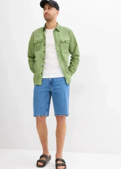 Herren bonprix Jeans|Shorts|Stretch-Jeans-Bermuda, Relaxed Fit
