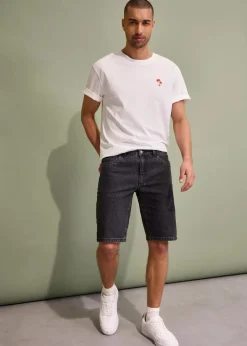 Herren bonprix Große Größen|Shorts|Stretch-Jeans-Bermuda, Relaxed Fit