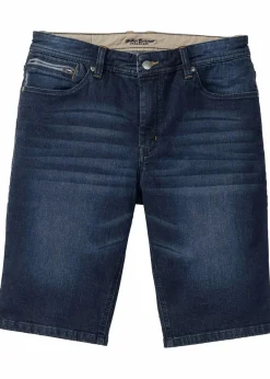 Herren bonprix Große Größen|Shorts|Stretch-Jeans-Bermuda, Slim Fit