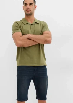 Herren bonprix Jeans|Shorts|Stretch-Jeans-Bermuda, Slim Fit